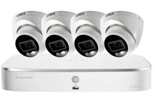 New Lorex 4K Ultra HD 8-Channel NVR w 4 Smart Deterrence IP Audio Dome Cameras picture