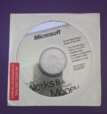 Used Microsoft 2005 Works 8 & Money With Office S&T 2003 Trial Used Open picture