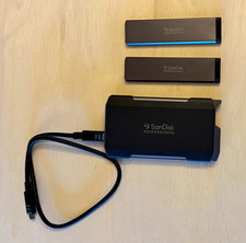SanDisk Professional PRO-BLADE Transport USB 3.0 SSD Enclosure + 4TB 2TB Drives picture