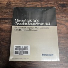 Microsoft MS-DOS 4.01 Operating System Version 5.25 Disks (SEALED) picture