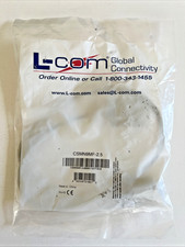 L-COM CSMN9MF-2.5 Molded D-Sub Male/Female Cable 2.5' Grey 9-Pin | New-Sealed picture