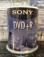 Sony AccuCORE 100 Pack DVD+R 4.7GB 16X Blank Discs - New & Sealed picture