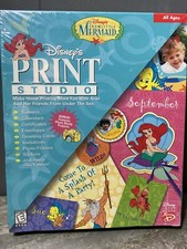 THE LITTLE MERMAID Disney Print Studio Software PC CD-ROM Windows ARIEL Sealed picture