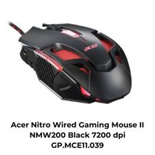Acer Nitro Wired Gaming Mouse II NMW200 Black 7200 dpi GP.MCE11.039 picture