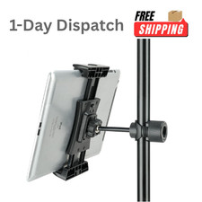 Koolehaoda Tablet Mount Holder for Mic Stand Adjustable 4.7 to 12.9 Inch picture