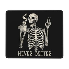Skull Pad for Desk, Cute Skeleton Pads for Wireless , Funny Waterproof Mousep... picture