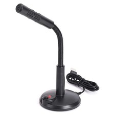 Desktop Mini Condenser Microphone USB Computer Mic Recording For Laptop PC USA picture