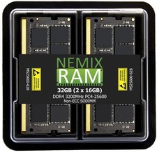 NEMIX RAM 32GB (2X16GB) DDR4 3200MHZ SODIMM, Black picture