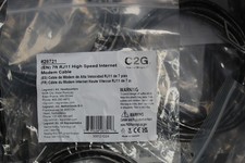 C2G 28721 7ft RJ11 High Speed Internet Modem Cable Black NEW picture