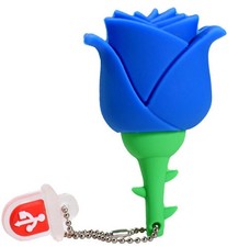 Flash Drives Memory Stick Rose Flower Red Blue Yellow Pink Purple 64GB 32GB USB picture