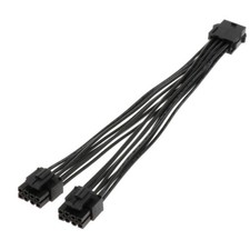 New 8Pin Female to Dual 8Pin(4+4) Male 18AWG CPU Power Supply Extension Cable picture