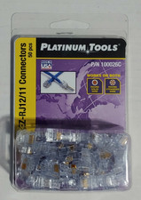Platinum Tools 100026C EZ-RJ12/11 Connectors (50 PC PACK) picture