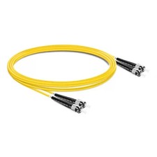 [2pcs] ST UPC to ST UPC Duplex OS2 Single Mode Fiber Patch Cord, LSZH 2.0mm FTTH picture