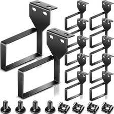 Tudomro 10 Pcs Vertical D Ring Cable Management Rack for Server, Black picture