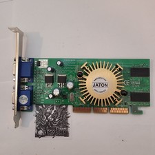 Jaton 3DF MX4000Twin 128MB AGP Graphics Card Dual VGA 82208E/V5 Video Card Vtg picture