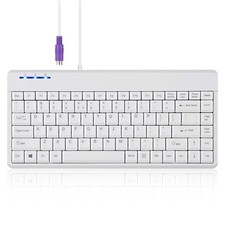 PERIBOARD-409PW Wired PS2 Mini Keyboard - 12.36x5.75x0.79 inches Dimension - ... picture