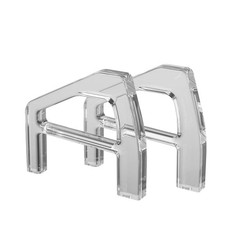 Horizontal Stand For PS5 Slim / Pro Transparent Acrylic Base Holder Bracket 2Pcs picture