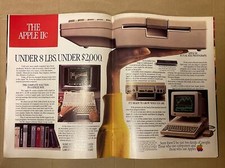 The Apple 2C Vintage advertisement 1984. MINT. Rarely seen Canadian Ad  picture