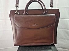 Vintage Samsonite Leather 3-ring Brinder Briefcase Attache Case picture