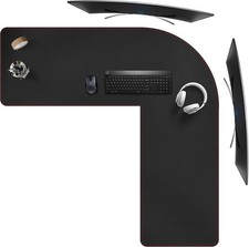 L-Shaped Gaming Desk Mat Mouse pad Computer Corner 47