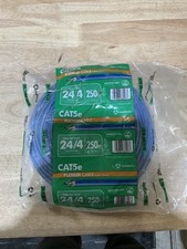 Syston Cable Technology Cat5E 250 ft. Blue 24-4 Plenum Twisted Pair Cable picture