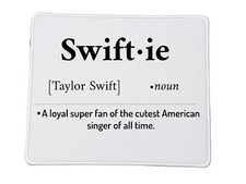 New Taylor Swift swiftie white leather mousepad 22x18cm computer laptop pc picture