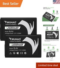 High-Quality 2-Pack Yealink 1500mAh Battery Replacement YL-5J - Fast Delivery picture