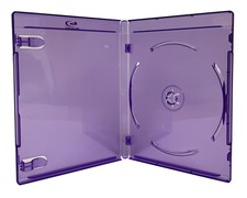 PREMIUM STANDARD Clear Purple Blu-Ray Single Cases 12MM Lot picture