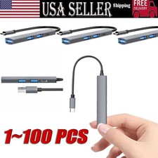 USB C Hub 4 Ports Type C to USB 3.0 Hub Adapter For MacBook Pro Mac Samsung Lot picture