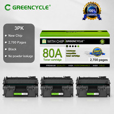 3PK CF280A 80A Black Toner Cartridge For HP LaserJet Pro 400 M401d M401a M401dw picture