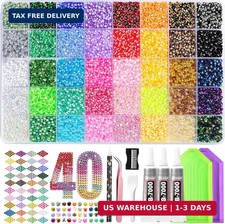 50000Pcs Bedazzling Kit, 3mm Resin Jelly Bedazzler Kit with Rhinestones | Multic picture