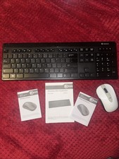Vtg RadioShack 2603753 Slim Wireless Keyboard & Wireless Mouse 2603752 Set picture