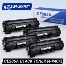 4PK CE285A 85A Black Toner Cartridge for HP P1102w M1132 M1212nf M1217nfw picture