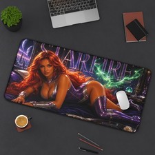 Starfire Mouse Pad, DC Comics XXL Gaming Desk Mat, Cosmic Heroine Pad picture