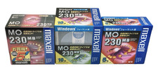 Maxell MO 230MB 20 Discs Lot 15 Windows Formatted + 5 Unformatted Made in Japan picture
