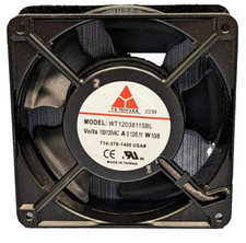 Y.S. Tech U.S.A. WT12038115BL AC Flat Axial Fan 115V, Ball Bearing picture