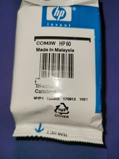 GREAT PRICE | GENUINE HP 60 CC643W TRI-COLOR INK CARTRIDGE | 7+ AVAILABLE  picture