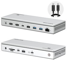 WAVLINK Thunderbolt 4 Dock 98W PD Quad 4K Display 2.5G Ethernet 15-in-1/13-in-1 picture