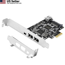PCIE-TSB43AB23 4-Ports PCIE 1394A Firewire 400 Card for Windows OS and MAC... picture