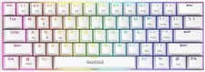 GAMDIAS Hermes E3 61 Key RGB Mechanical Gaming Keyboard White with Red Switch picture