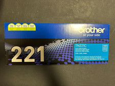 NEW Genuine Brother TN221C Standard Yield Cyan Toner Cartridge New in Sealed Box picture