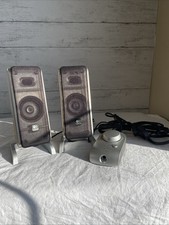 Logitech Z3 Wood Grained Computer  Speakers w/ Wired Remote L/R picture