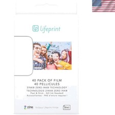 40 Pack Zero Ink Augmented Reality Film - 3x4.5 Sticky Backed for Photos picture