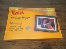 KODAK ULTIMA PHOTO PICTURE PAPER 100 Sheet High Gloss 4 x 6 Box NEW Sealed picture