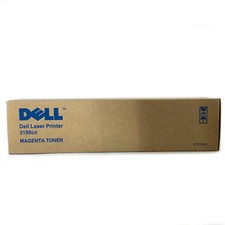 2 Genuine Dell 3100cn Color Laser Printer Magenta Toner Cartridge CT200483  picture