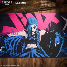 Jinx Mouse Pad Computer Desk Pad Arcane2 : League of Legends Gifts 90cm * 40cm picture