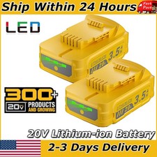 2PACK For DeWalt DCBP034-2 20V Max 3.5Ah Lithium Compact Battery DCBP034 DCB200 picture
