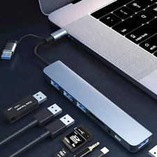 8-in-1 USB Hub USB 3.0 USB-C Card Reader SD TF Multi Port Adapter picture
