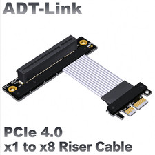 ADT 4.0 PCI-E X8 Extension Cable Transfer X1 For  Network Hard Disk Video Card picture