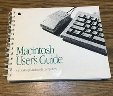Apple Macintosh User's Guide For Desktop Computers Spiral Bound 1991 Vintage picture